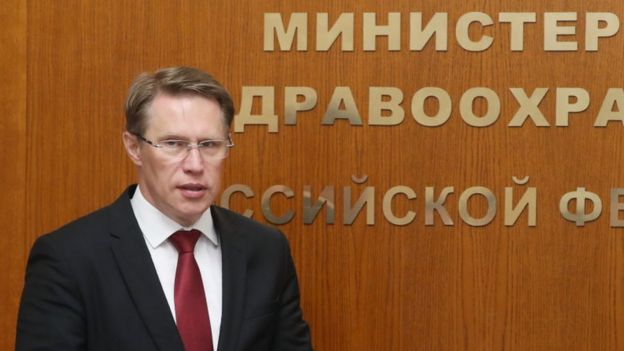 El ministro de Salud de Rusia, Mikhail Murashko