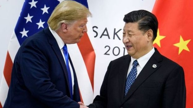 Chinese President Xi Jinping and Trump