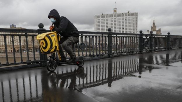 Велосипедист в Москве