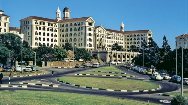 Hôpital Groote Schuur (GSH) Cape Town, Afrique du Sud en 1969 - l'hôpital est réputé pour être l'hôpital où la première transplantation cardiaque a eu lieu en 1967.