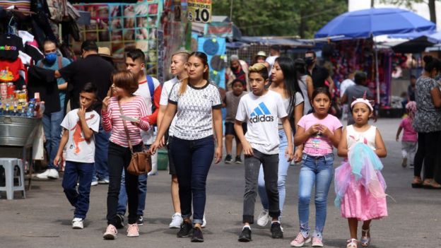 Una familia en Ciudad de México.