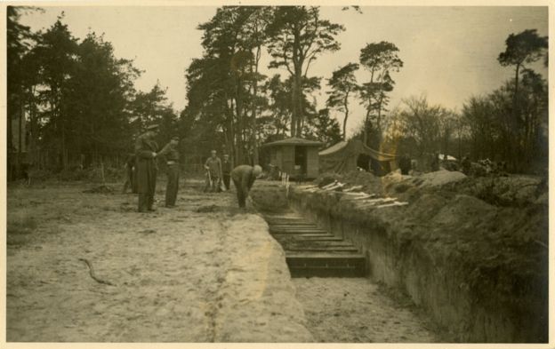 Un cementerio fue creado para los soldados soviéticos.