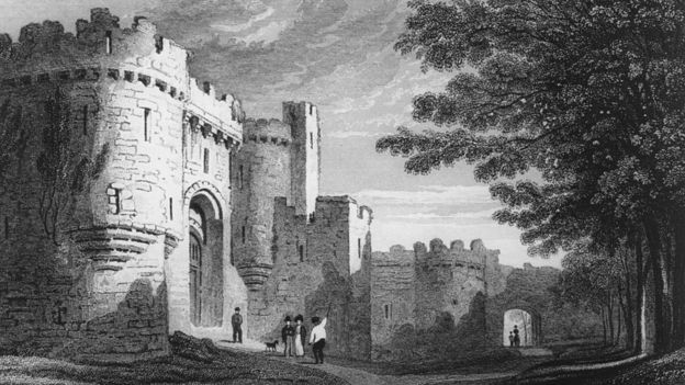 The entrance to Beaumaris Castle, from the mid-18th Century