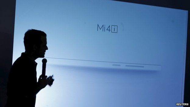 Barra speaks during the launch of the Mi 4i phone in Hong Kong