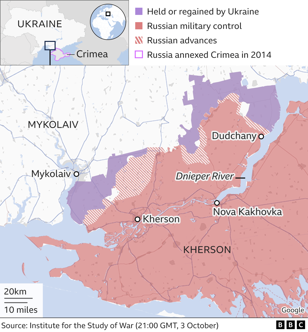 Ukraine makes breakthrough in south against Russia BBC News