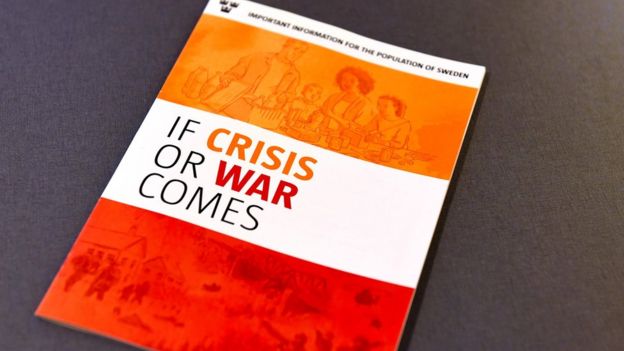 Panfleto "Si llega la crisis o la guerra", publicado en inglés