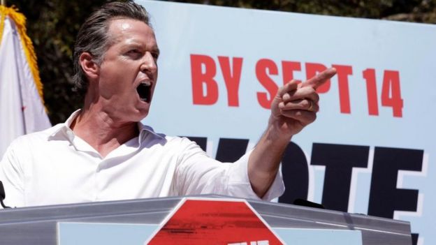 California Recall: Democratic Governor Survives Bid To Oust Him - BBC News