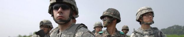 ABD ve Güney Kore askerleri