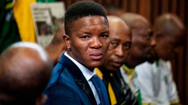 Victor Mlotshwa, 27 ans, la victime, au tribunal de Middelburg.