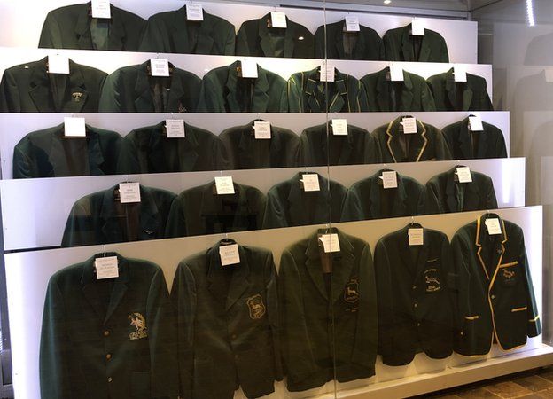 Springbok blazers in school museum