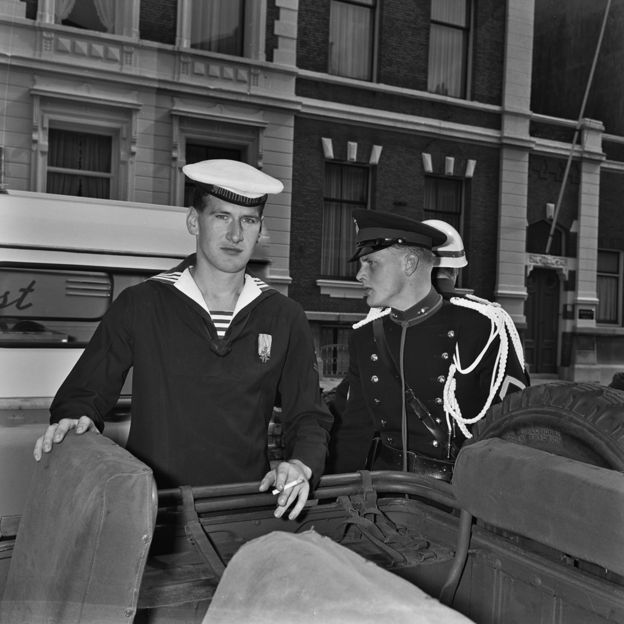 Theo Van Eijck outside court