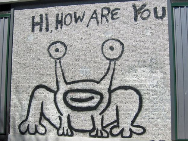 Daniel Johnston's mural in Austin Texas