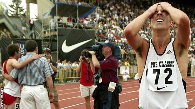 Steve Magness at the Prefontaine Classic in 2003