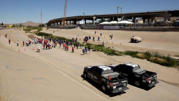 Frontera entre Estados Unidos y México en Ciudad Juárez.