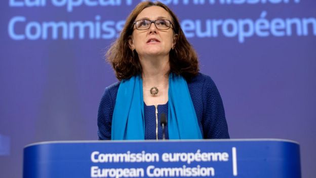 European Commissioner for Trade Cecilia Malmstrom