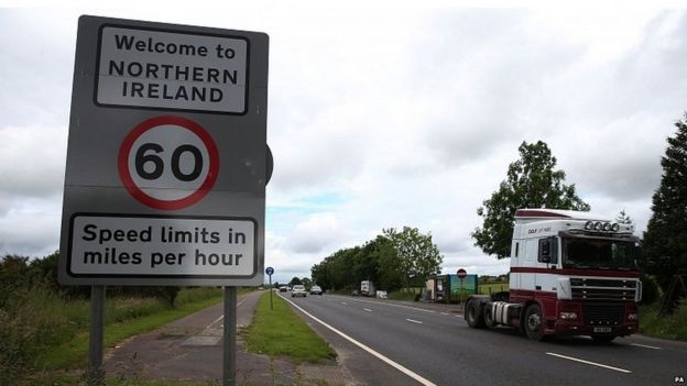 Border between Northern Ireland and the Republic of Ireland