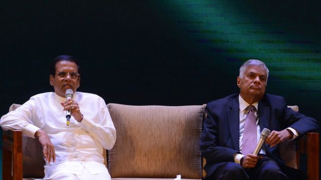 மைத்திரிபால சிறிசேன மற்றும் ரணில் விக்கிரமசிங்க