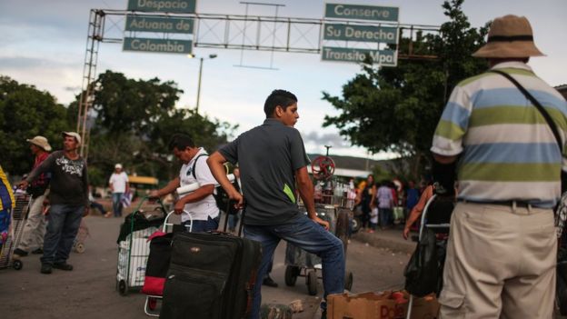 Emigrantes venezolanos.