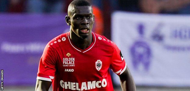 Abdoulaye Seck in action for Royal Antwerp