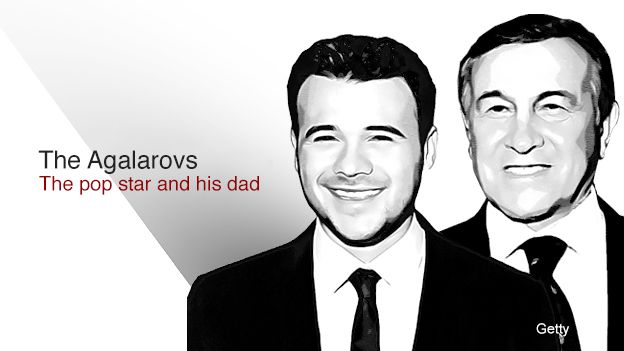 The Agalarovs - the pop star and his dad