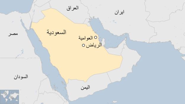 خريطة السعودية