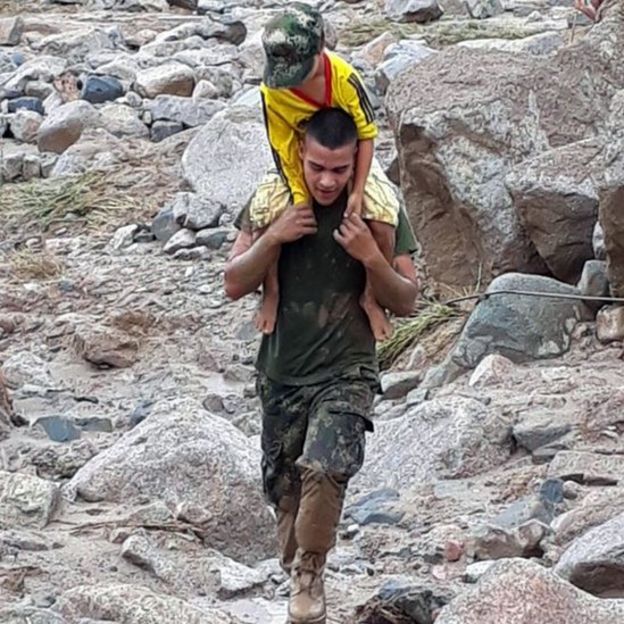 Niño rescatado