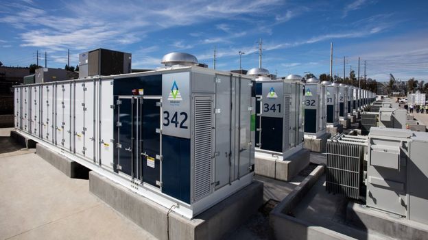 Almacenaje de energía en baterías de litio (Foto: AES Energy Storage)