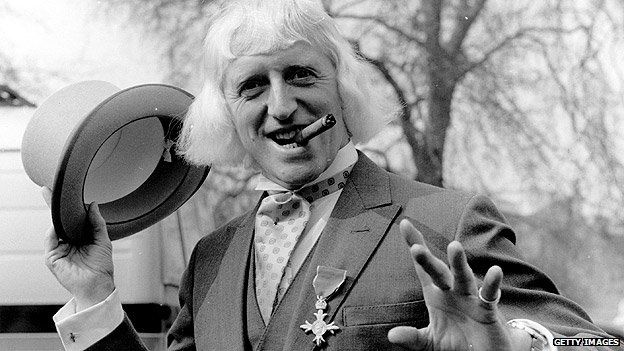 Jimmy Savile with his OBE in 1972