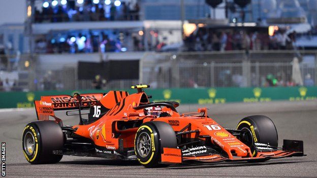 نتيجة بحث الصور عن ‪Leclerc still managed to qualify fourth, one place ahead of Vettel, but the incident is unlikely to improve relations at Ferrari, whose drivers crashed together at the last race in Brazil to put both cars out of the race.  "We are not going to make it," Leclerc said over the radio, after being told earlier in the lap that they were tight on time. "Seb is slowing down."  Red Bull's Alexander Albon took sixth place, with Lando Norris best of the rest in seventh.‬‏