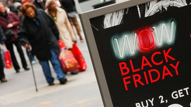 Black Friday High Street sign