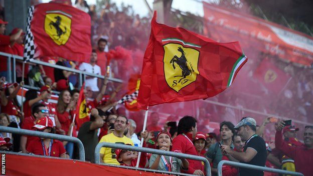 Ferrari fans look stunned after Charles Leclerc seals pole following a farcical end to qualifying