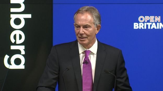 Tony Blair calls for people to 'rise up' against Brexit - BBC News