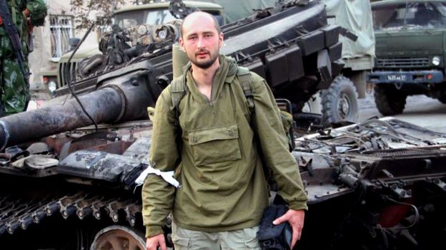 巴布琴科2008年在格魯吉亞作戰地報道