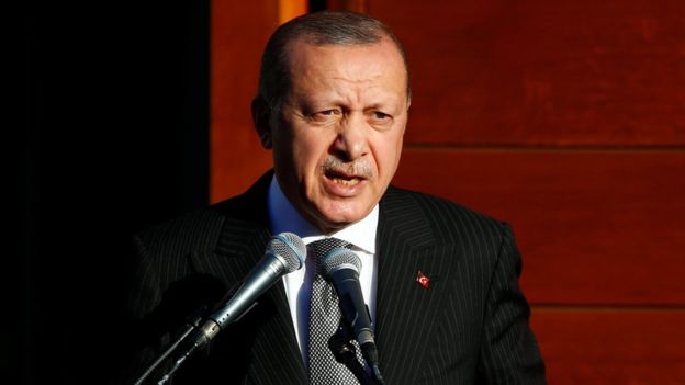 Madaxweyne Erdogan oo Jarmalka ku tilmaamay mid argagixisada qariya