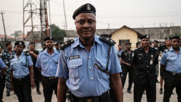 Nigerian police officers