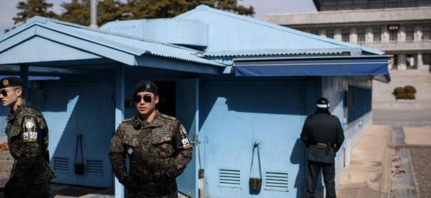 Soldiers at the DMZ (file image)