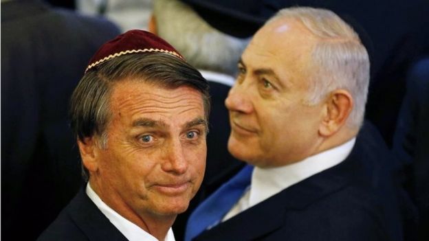 Jair Bolsonaro y Benjamín Netanyahu