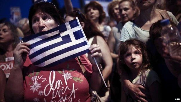 Protestors in Greece