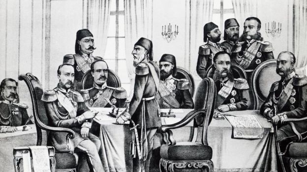 مراسم توقيع معاهدة سان ستيفانو