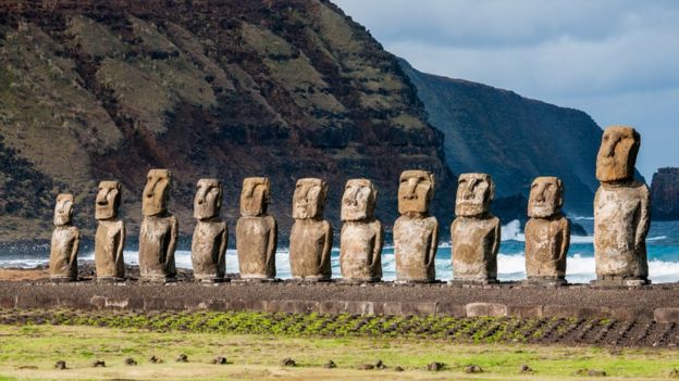 Estatuas de la Isla de Pascua.