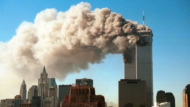 Ataquen en World Trade Center, Nueva York, el 11 de septiembre de 2001.