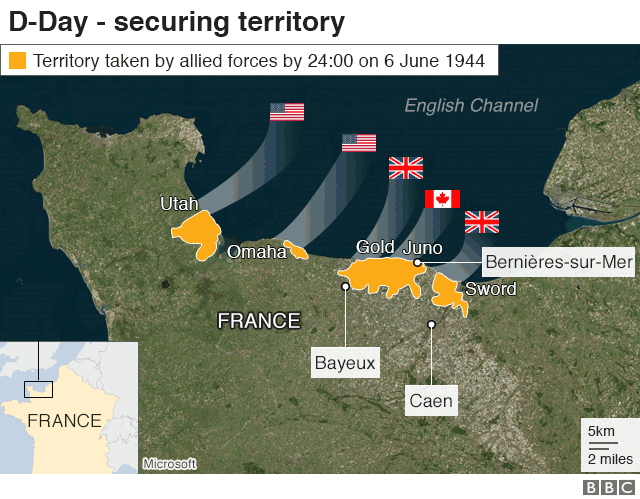 Latest D Day Beaches Normandy France Map Image Japan