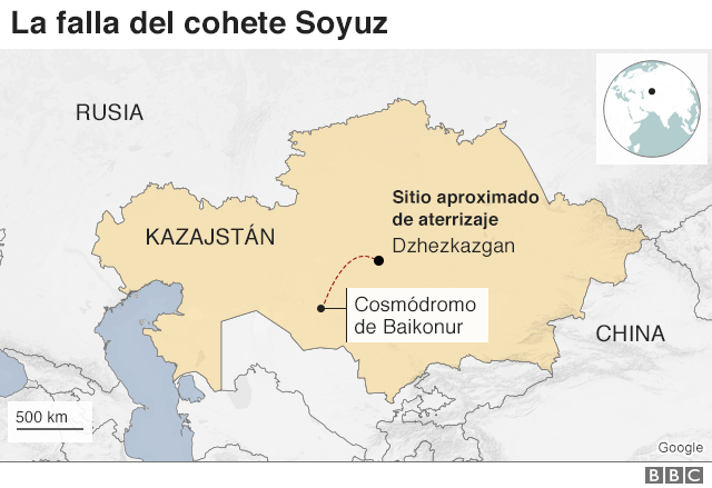 mapa de la zona del incidente