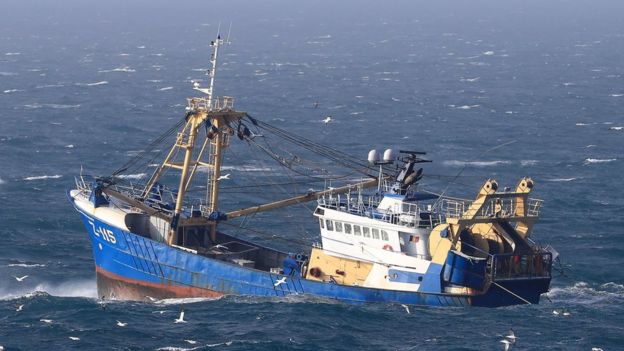 Fishing boat in the English channel