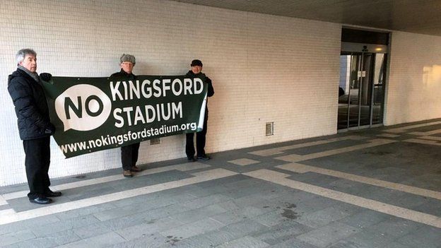 No Kingsford Stadium protest