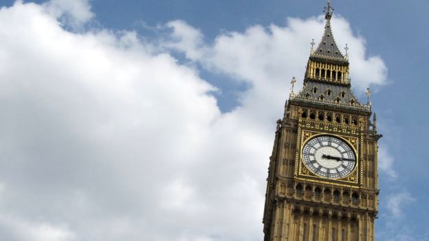 St George's Cross back on Big Ben after renovation - BBC News