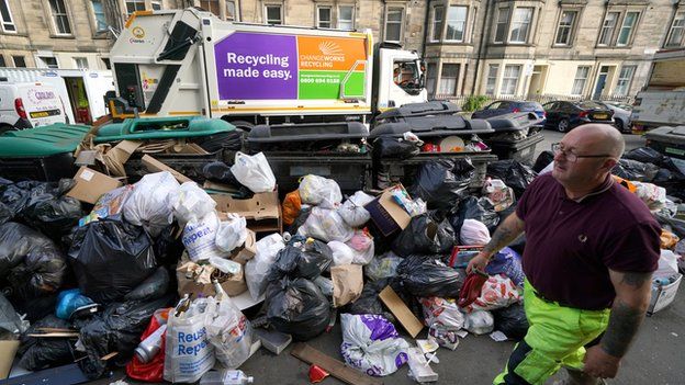 Rubbish in Edinburgh