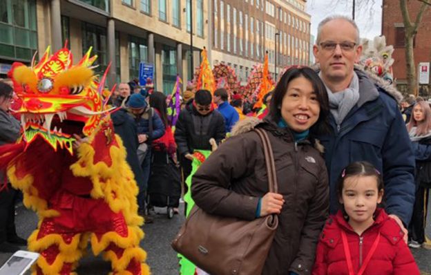 Jeff Siddle with his wife and daughter