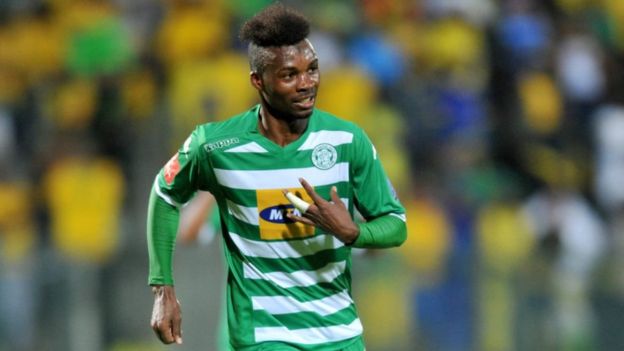 L'attaquant burundais Fiston Abdul Razak.