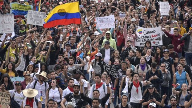 Marchas en Colombia